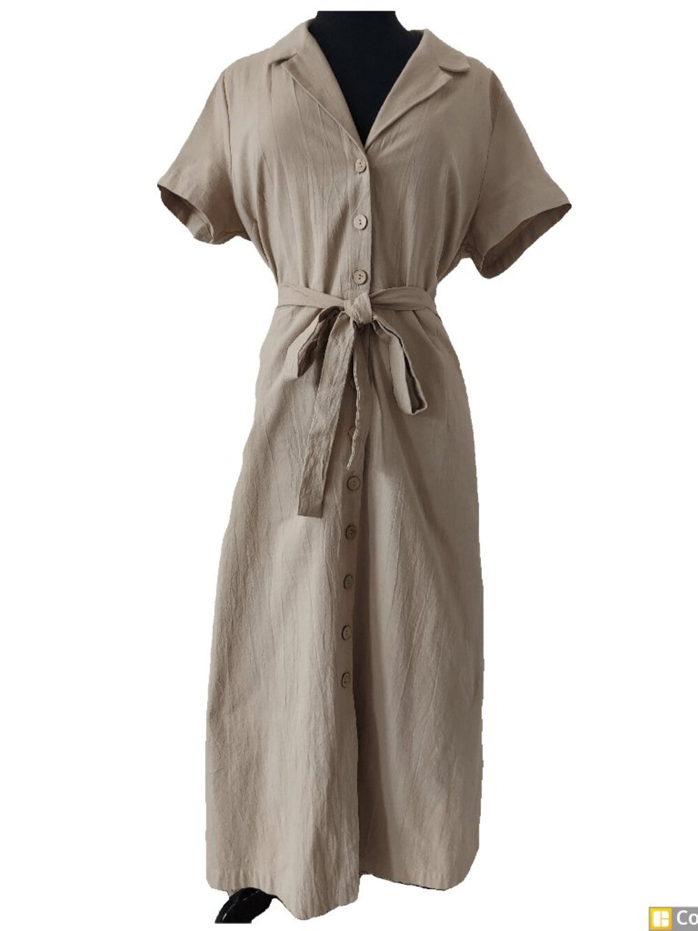 Indigo Rose Safari Shirt Midi Dress SZ XL 100% Cotton
